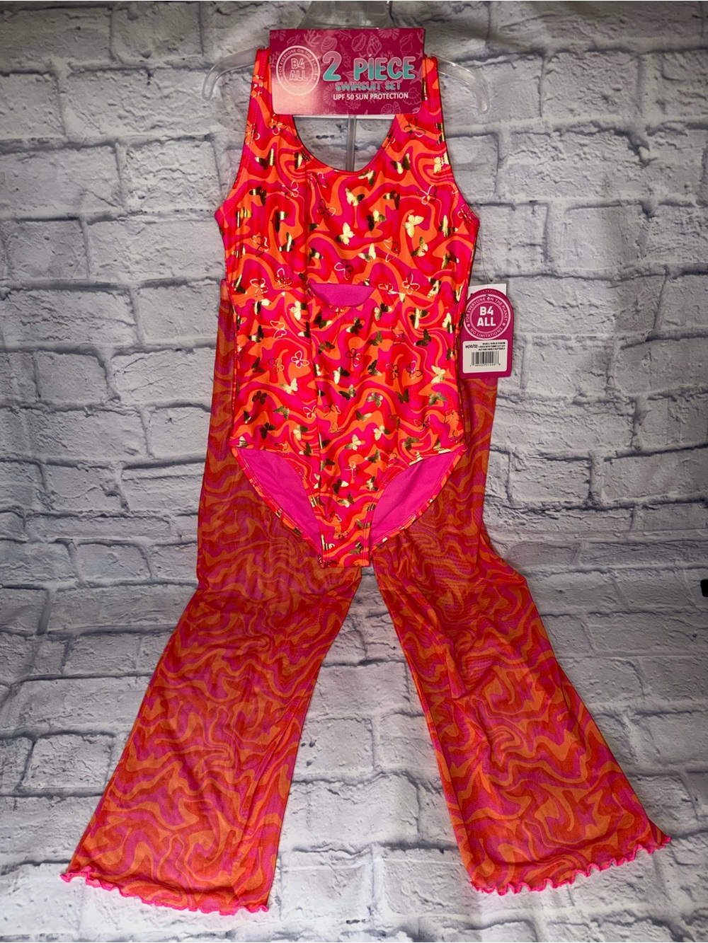 Girls 2-piece Swimsuit and Pants Set